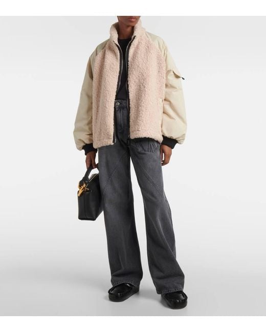 J.W. Anderson Natural Jacke Aus Fleece