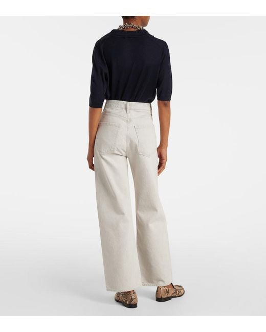 Jean Ample Haute Agolde en coloris Gray
