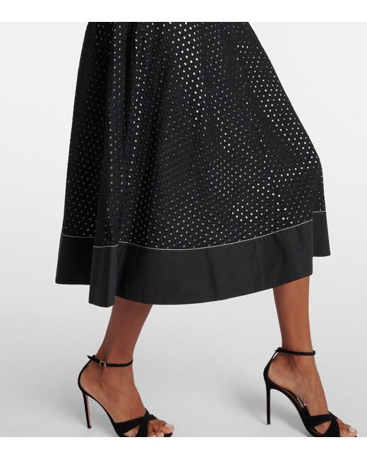 Proenza Schouler Black Label Juno Broderie Anglaise Midi Dress