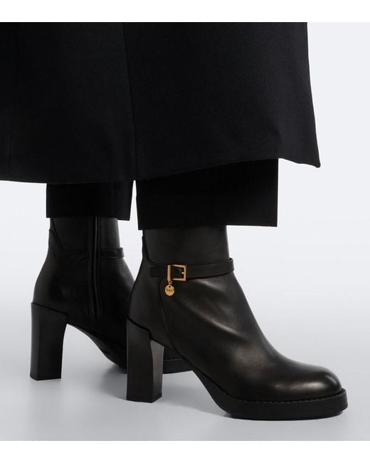Tod's Black Leather Ankle Boots