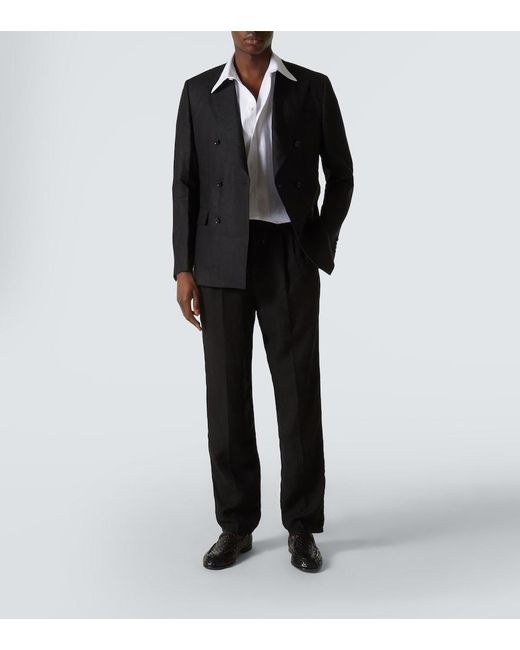 Dolce & Gabbana White Linen Shirt for men