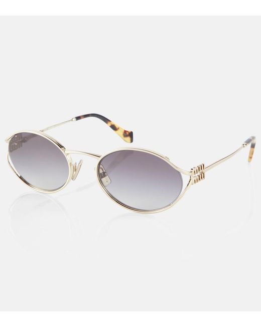 Miu Miu Multicolor Round Sunglasses