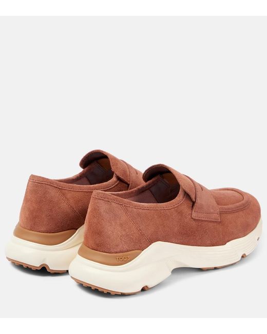 Tod's Brown Suede Sneakers
