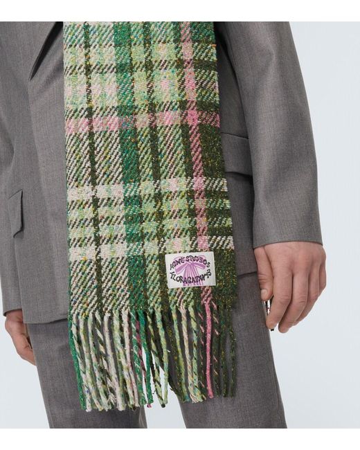 Sciarpa di Acne in Green da Uomo