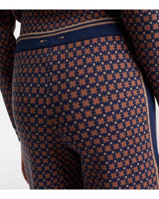 The Upside Purple Lumiere Juniper Cotton-Blend Sweatpants