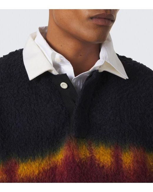 Pullover Polo di Sacai in Blue da Uomo