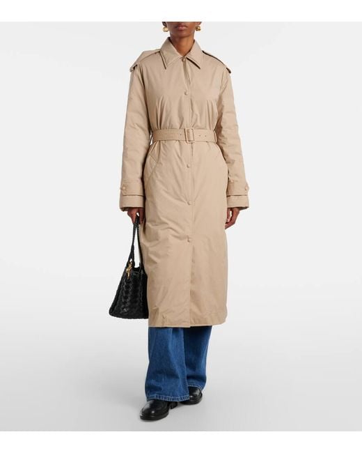 Moncler Natural Yevre Down Trench Coat