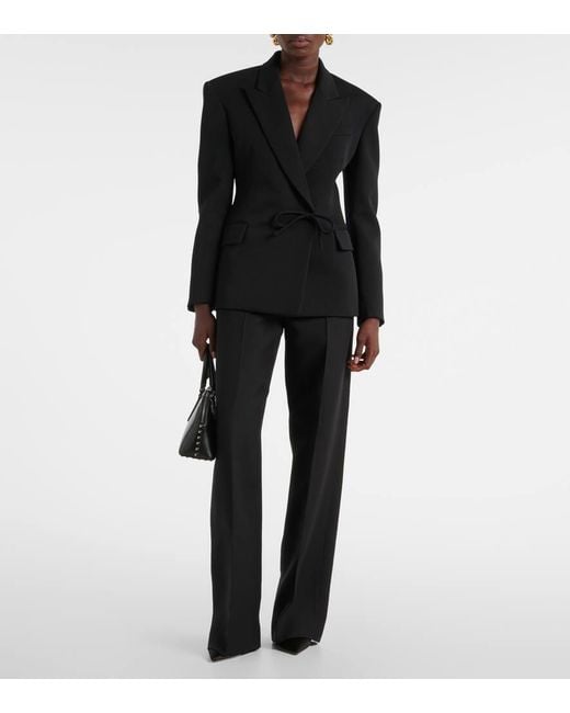 Blazer De Lana Virgen Valentino de color Black