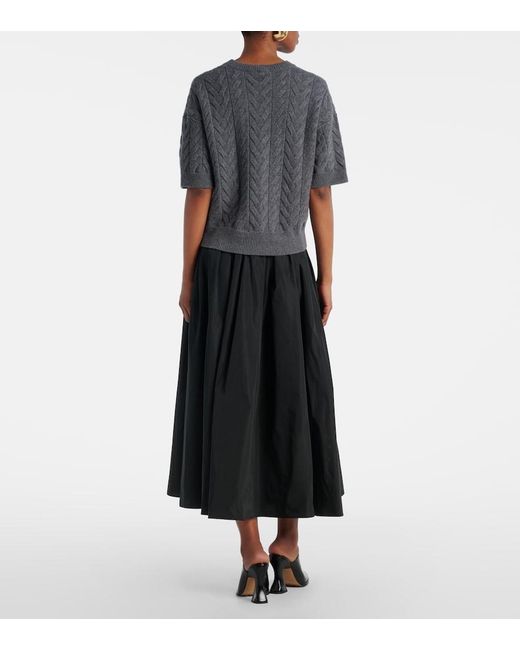 Max Mara Gray Dominus Wool Top