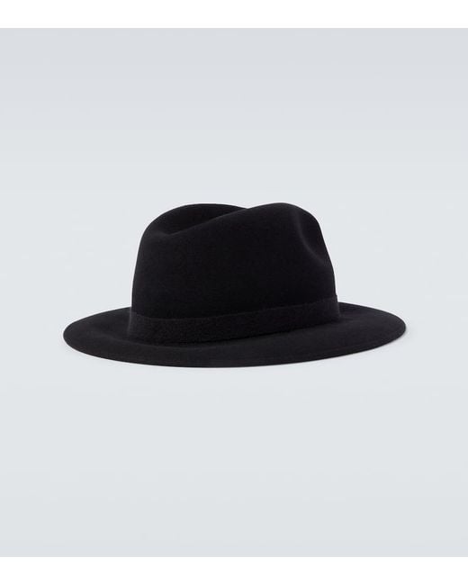 Borsalino Black Jared Wool And Cashmere Felt Hat for men