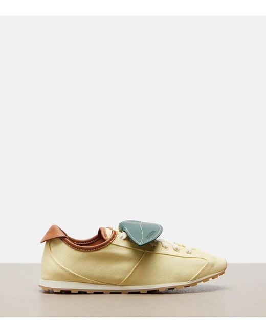 Jacquemus Multicolor Tennis Leather-Trimmed Canvas Sneakers