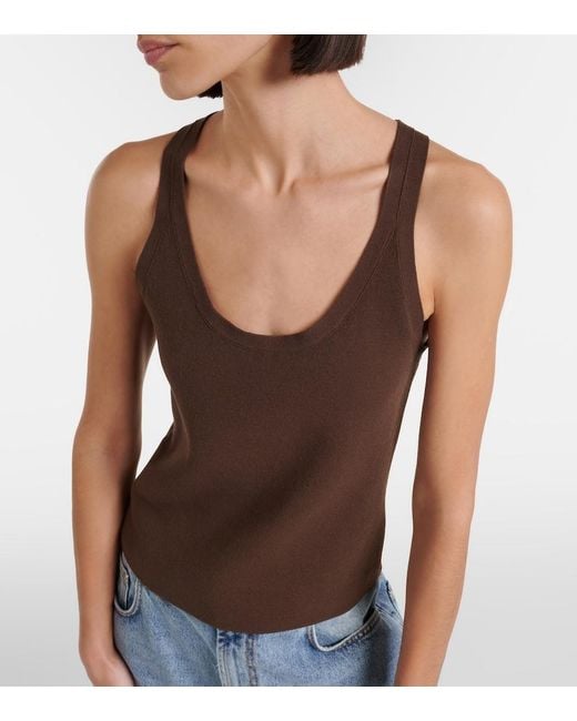 Vince Brown Knitted Tank Top