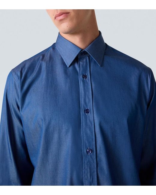Charvet Blue Denim Shirt for men