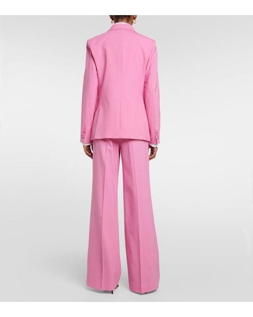 Dorothee Schumacher Pink Striking Lightness Wool-Blend Blazer