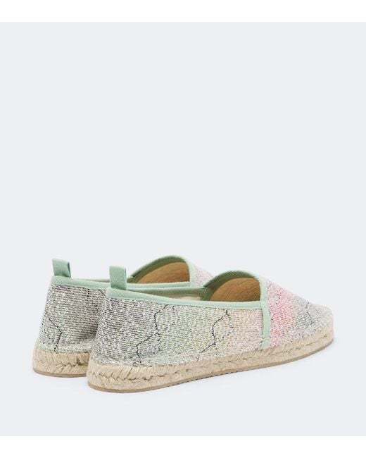 Missoni White Zigzag Sequined Espadrilles