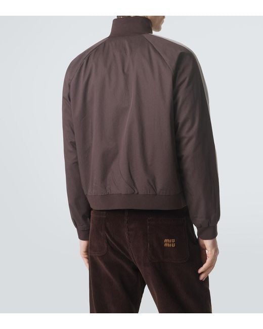 Miu Miu Purple Cotton Twill Jacket for men
