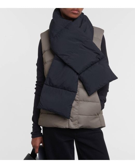 Canada Goose Black Quilted Down Scarf