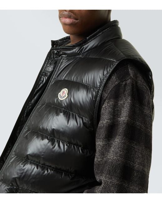 Moncler Black Permanent Down Vest for men