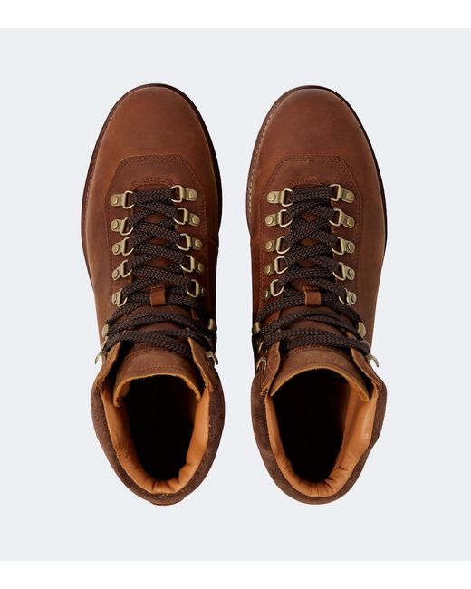 Polo Ralph Lauren Brown Leather Hiking Boots for men