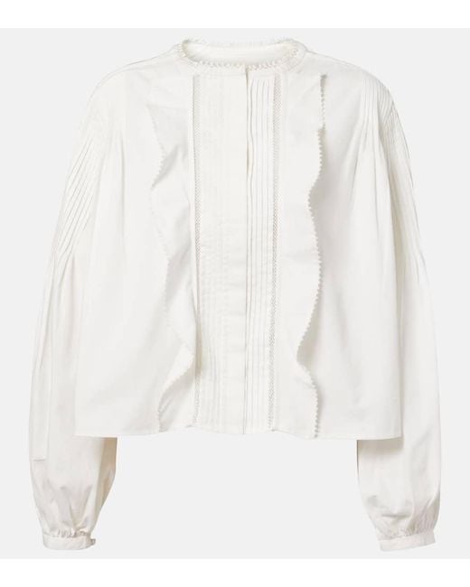 Blusa Cubraly di Isabel Marant in White