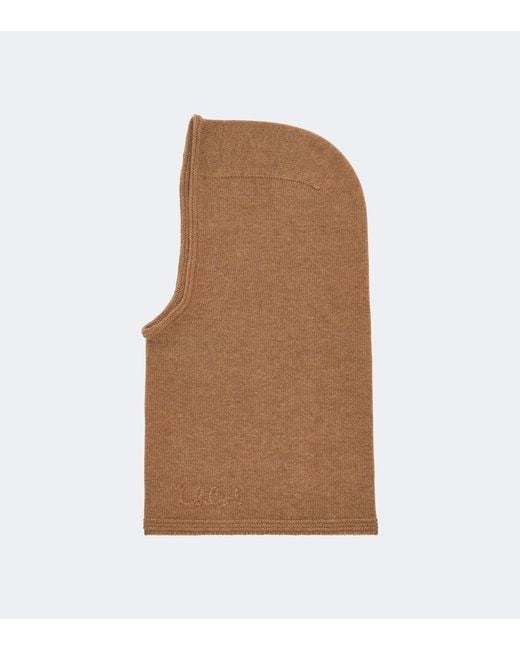 Chloé Brown Wool Balaclava