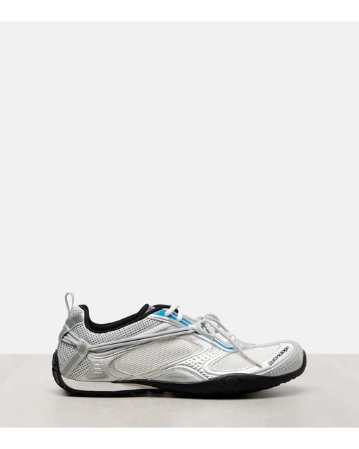 Balenciaga White Radar Gradient Lines Sneakers