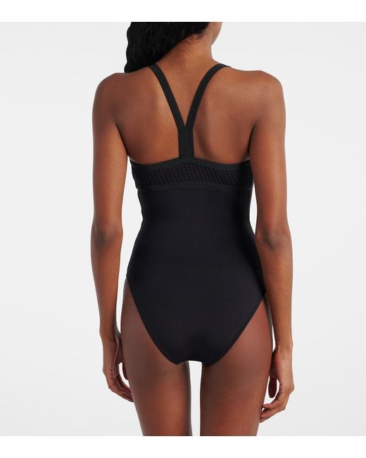 Eres Black Egerie Jacquard Swimsuit