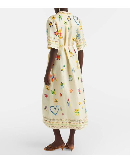 Abito Chemisier Sidi di ALÉMAIS in Metallic