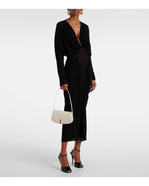 Borsa A Spalla Voltaire Mini di Saint Laurent in White