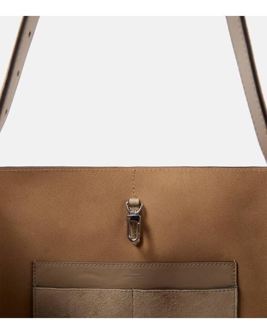 Totême  Natural Tote Bag Aus Veloursleder