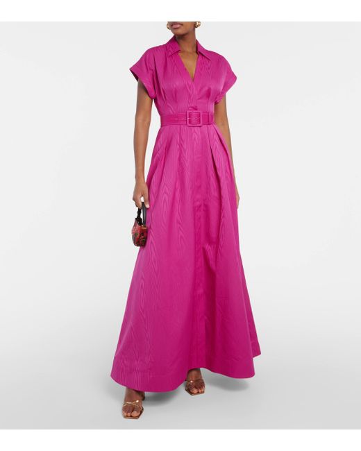Rebecca Vallance Purple Cynthia Belted Gown