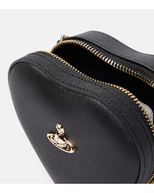 Borsa A Tracolla Heart Mini di Vivienne Westwood in Black