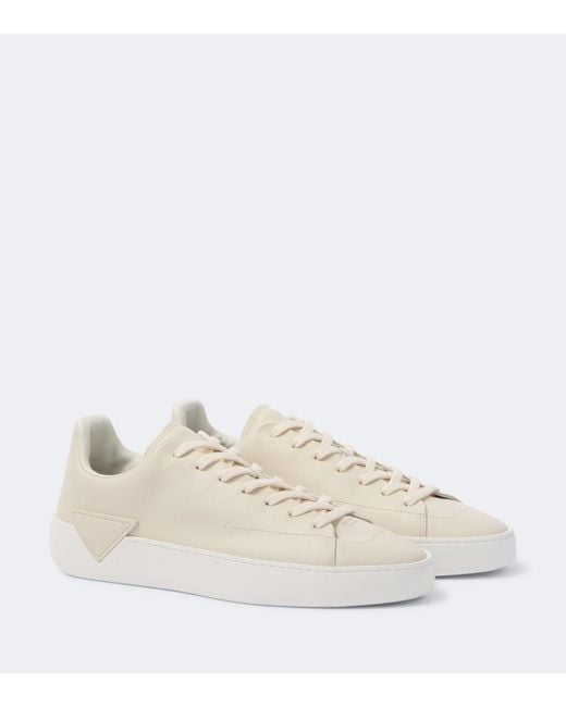 Prada Natural Court Leather Sneakers for men