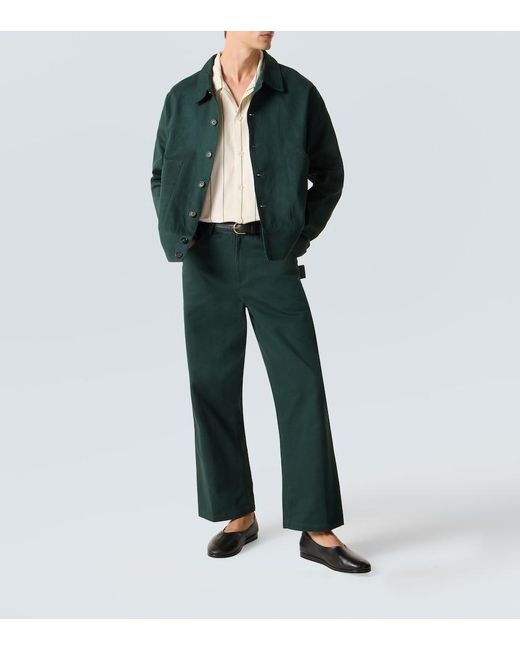 Bode Green Knolly Brook Cotton Twill Jacket for men
