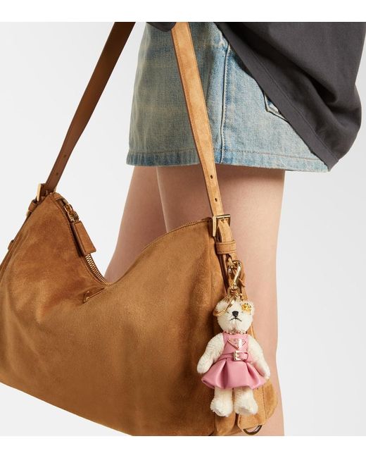 Prada Pink Teddy Bag Charm