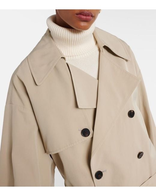 Frankie Shop Natural Mavis Oversized Trench Coat