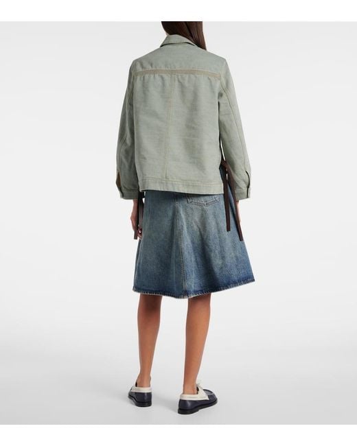 Loewe Green Denim Jacket