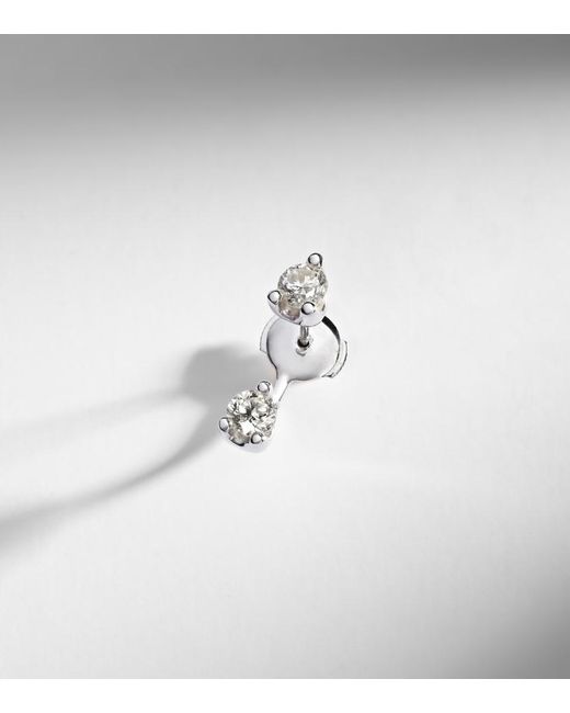 Anita Ko White 18Kt Single Earring With Diamonds