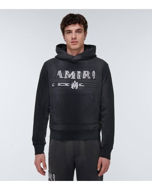 Amiri Black M.a. Bar Hoodie for Men | Lyst