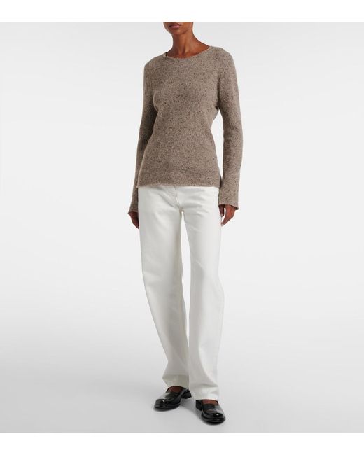 The Row Brown Maira Cashmere Sweater