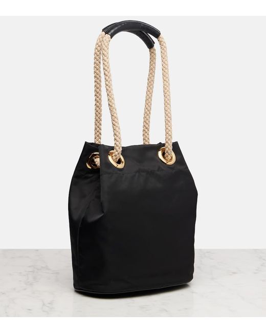 Prada Black Mariner Re-Nylon Small Bucket Bag