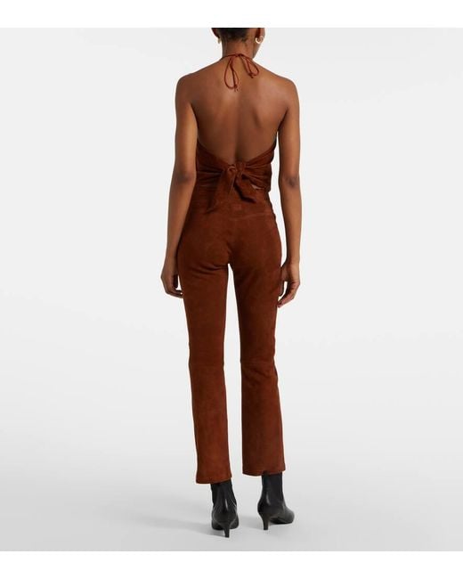 Stouls Brown Jp Twenty Suede Leggings