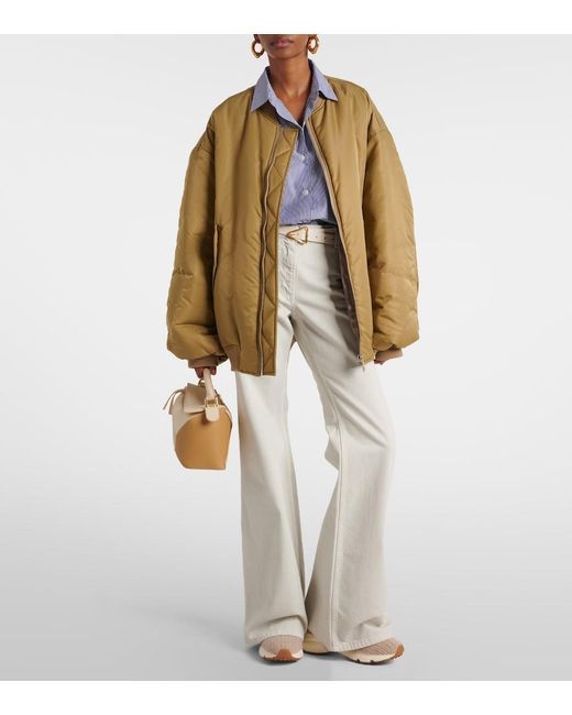 Baskets En Maille Et Cuir Tod's en coloris Natural