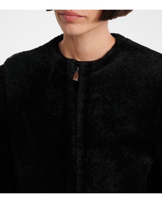 Totême Black Shearling Jacket