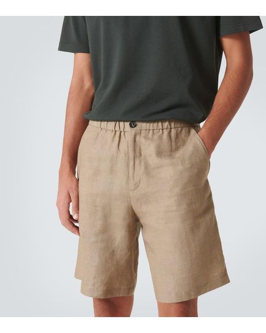 Loro Piana Bermuda-Shorts Emanuele Aus Leinen in Natural für Herren