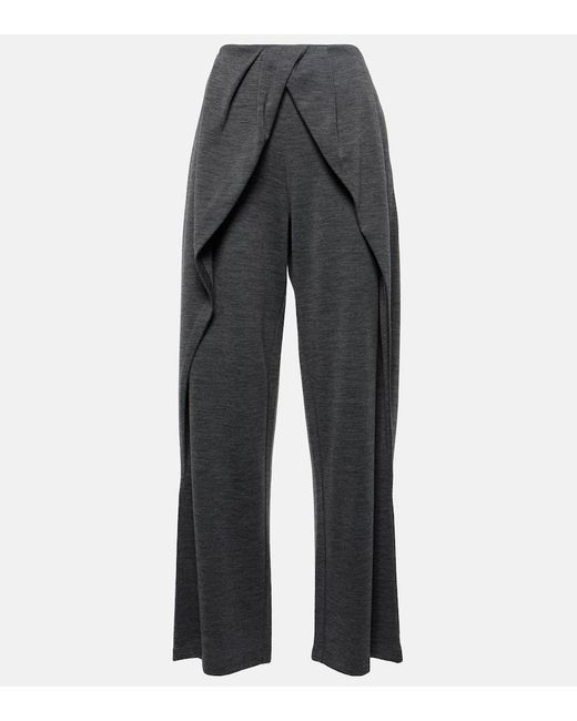 Loewe Gray Wool And Cashmere Pants
