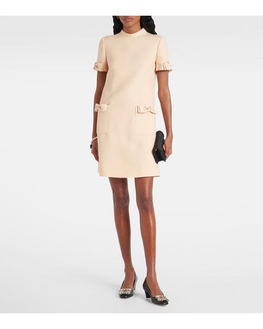 Valentino Natural Crepe Couture Minidress