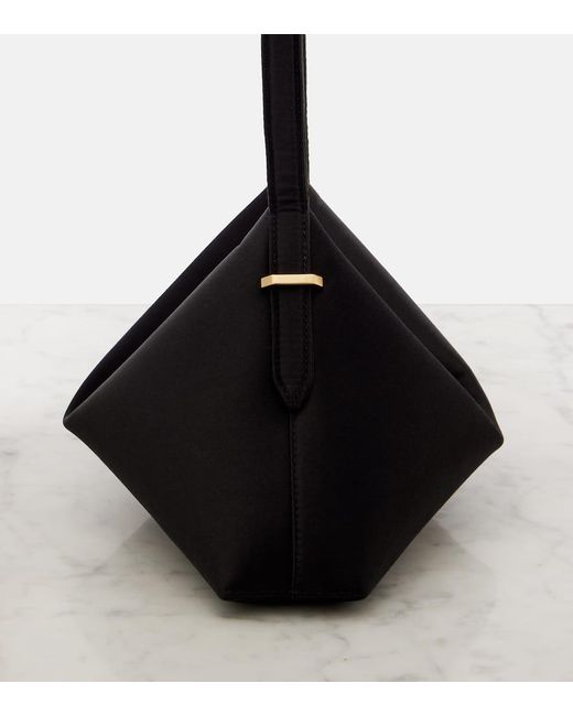 Totême  Black Schultertasche Scoop Mini Aus Satin