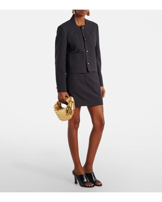 Bottega Veneta Jodie Intrecciato Metallic Leather Tote Bag