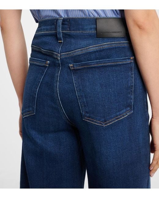 Citizens of Humanity Blue Lyra High-Rise Wide-Leg Jeans